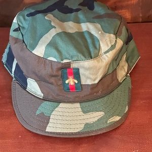 Designer Inspired Camo Military Hat